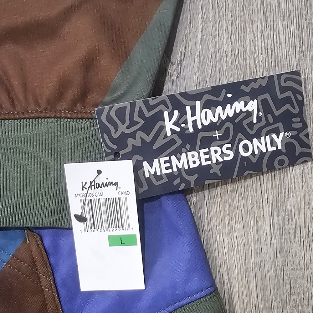 NWT Members Only Keith Haring Foundation Graphic Hoodie Long Sleeve Sweatshirt-L - Picture 5 of 6